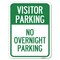 Signmission Visitor Parking No Overnight Parking Heavy-Gauge Alum Rust Proof Parking, 18" x 24", A-1824-22731 A-1824-22731 - alternate 1